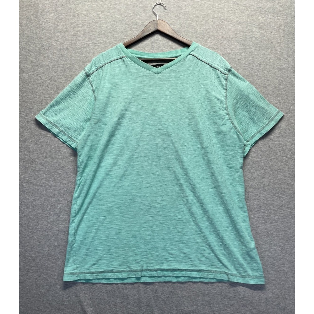 MC by Modern Culture T Shirt Mens 3XL Mint Green Cotton Slub Knit V Neck Casual